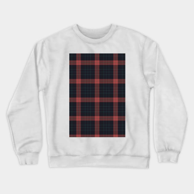 Blue red tartan pattern Crewneck Sweatshirt by sinemfiit